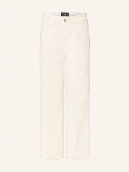 7 For All Mankind Rovné Džíny Stovepipe comfort twill ecru