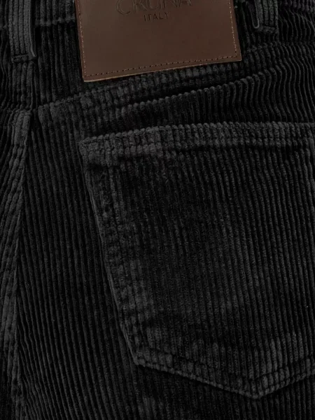 Pantaloni Cruna de catifea cord negru