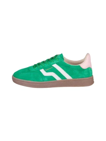 Gant sneakers din piele întoarsă Cuzima verde