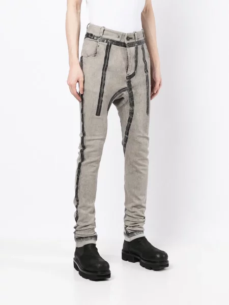 Skinny kalhoty Boris Bidjan Saberi šedé