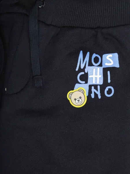 Spodnie dziecięce Moschino czarne