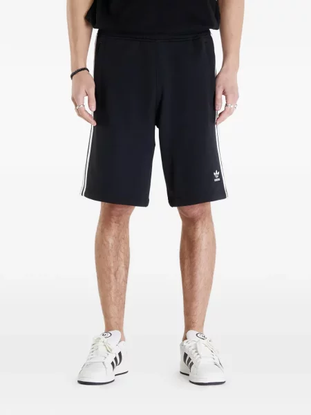 Pantaloni scurți Adidas cu dungi negru
