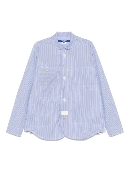 Риза Junya Watanabe Man на райета синьо