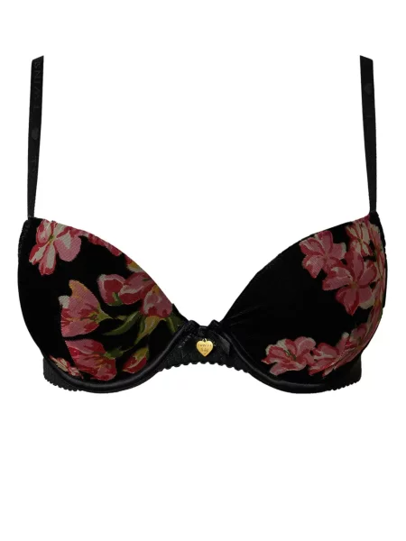 Sutien Twinset de catifea negru