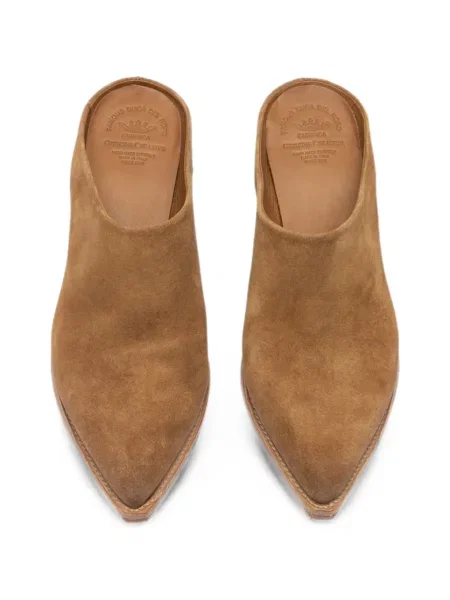 Papuci tip mules Officine Creative maro