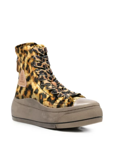 Platform talpú leopárdmintás sneaker R13 nyomtatás sárga
