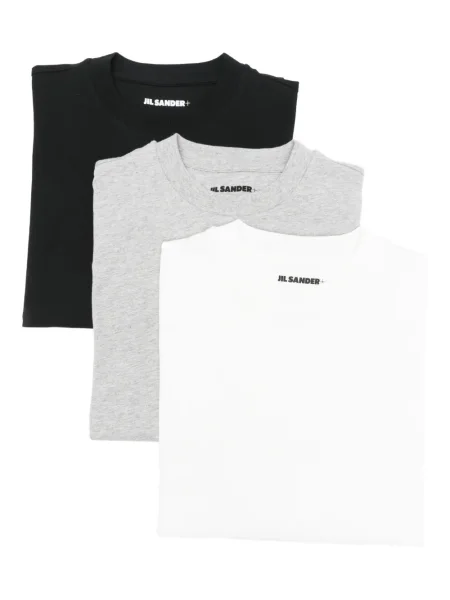 Tricou Jil Sander cu decolteu rotund negru