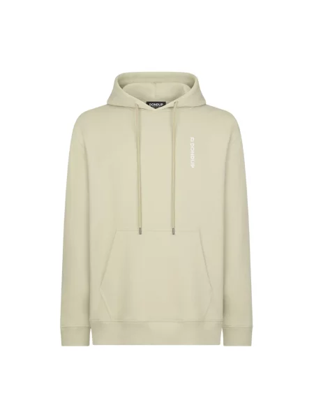 Bluza z kapturem Dondup z logo beżowa