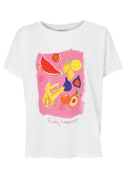 TATUUM Tricou Nils 1 galben / roz deschis / roșu alb