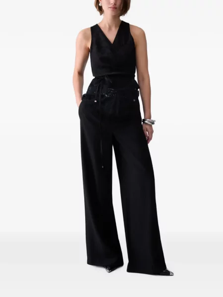 Top Liu Jo din jacard negru