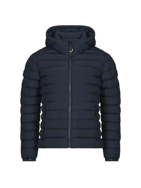 Bunda Superdry s kapucňou modrá