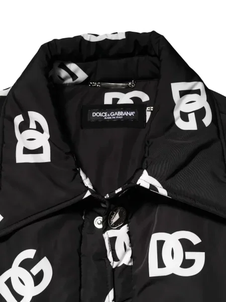 Geacă Dolce & Gabbana cu imagine negru