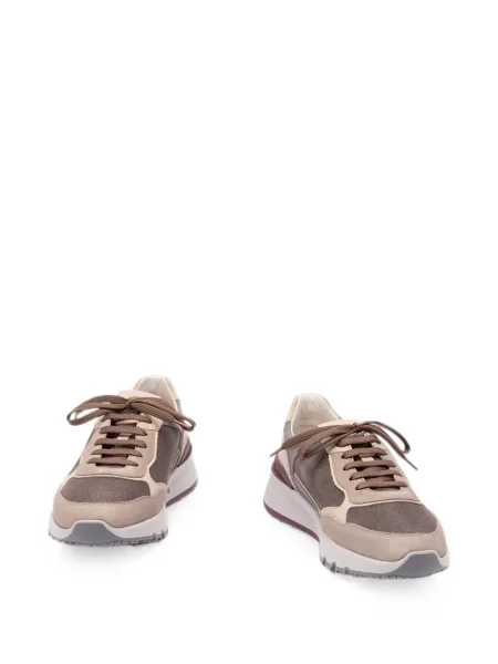 Sneakerși Brunello Cucinelli din piele maro