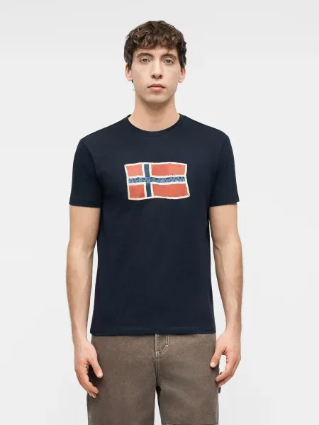 Napapijri Tricou S-Mahsa Bleumarin albastru