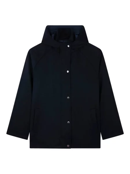 Parka Paul & Shark z kaszmiru z kapturem niebieska