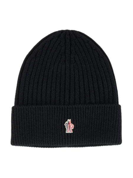 Czapka Moncler wełniana czarna