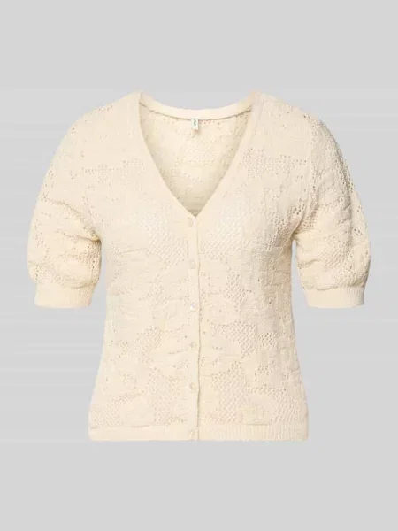 Kardigan rozpinany w kroju regular fit z dodatkiem bawełny model CHLOE' Only