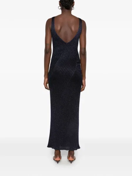Rochie maxi Missoni tricotate albastru