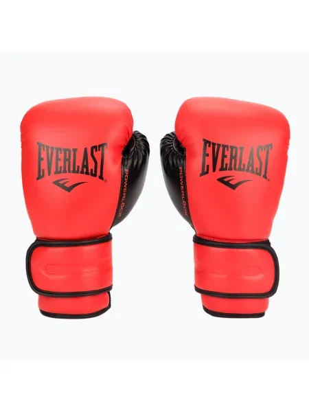 Мъжки боксови ръкавици EVERLAST Powerlock Pu red червено