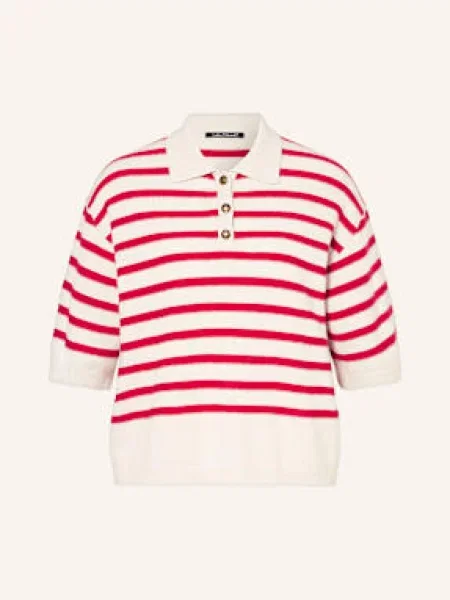 Luisa Cerano Koszulka Polo Z Dzianiny weiss czerwone