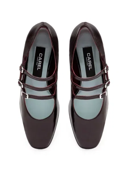 Pantofi cu toc Carel Paris cu bretele violet