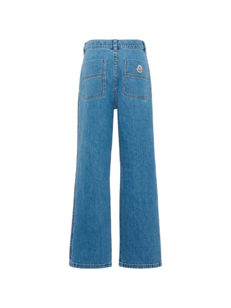 Dětské straight fit džíny Moncler Enfant modré