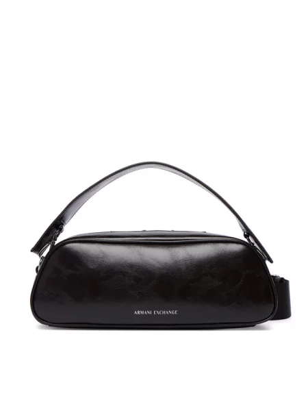 Armani Exchange torebka crossbody z imitacji skóry brązowa