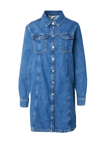 Rochie din denim Tommy Jeans albastru