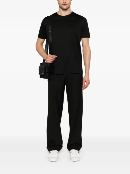 Tricou Corneliani cu broderie negru