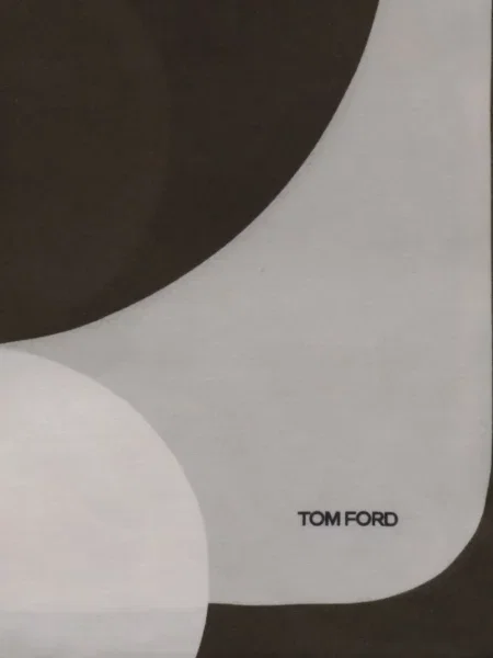 Absztrakt mintás sál Tom Ford fekete