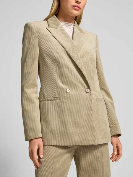Żakiet o kroju regular fit z imitacji sztruksu z podwójną listwą guzikową Jake*s Collection