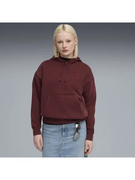 Bluza z kapturem Essentials Elevated o luźnym kroju z efektem sprania