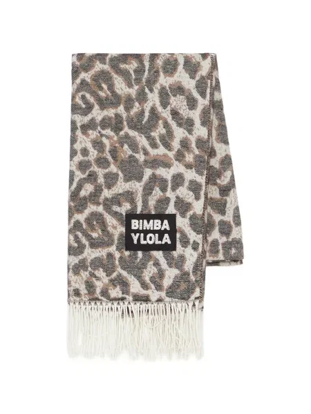 Fular Bimba Y Lola cu model leopard alb
