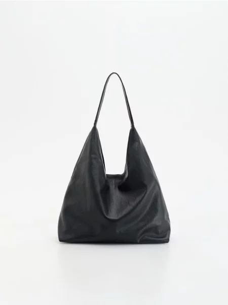 Reserved Geantă hobo negru