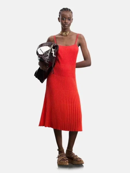 Desigual Rochie orange roșu