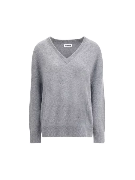 Sweter Jil Sander wełniany szary