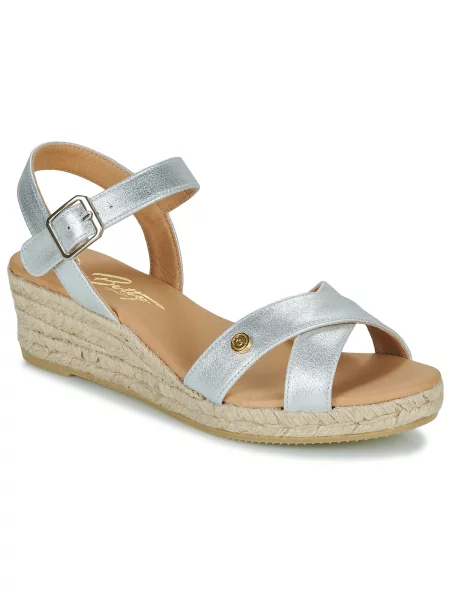 Espadrile Betty London srebrna