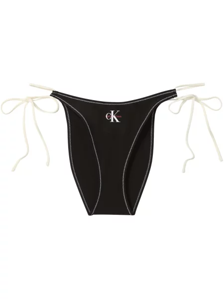 Plavky Calvin Klein Jeans väzby čierna