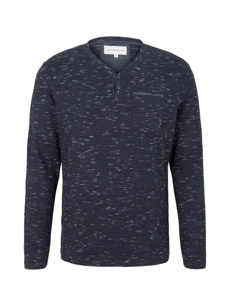 TOM TAILOR Tricou bleumarin alb