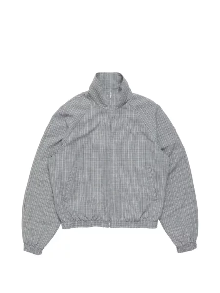 Geacă Acne Studios în carouri gri