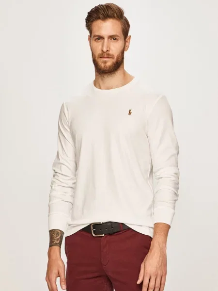 Tricou polo Polo Ralph Lauren alb