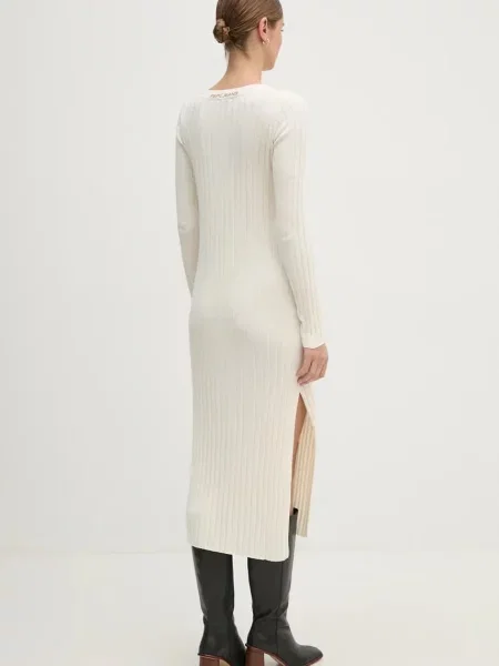 Сукня Pepe Jeans IZABEL DRESS midi облягаюча бежевий