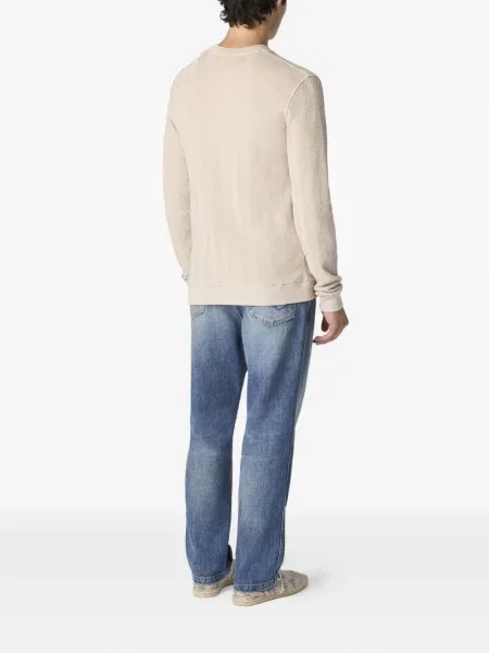 Pulover Missoni cu decolteu rotund cu model herringbone