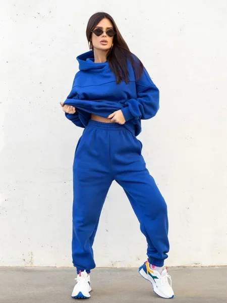 ISSA Plus Спортивный костюм Женское флис синий