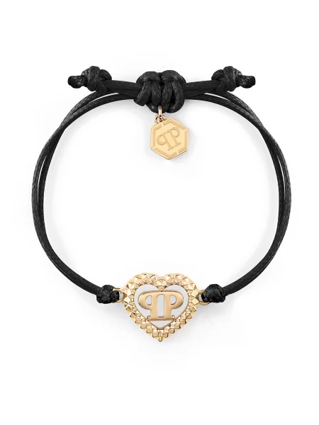 Βραχιόλι PHILIPP PLEIN Plein Rocked Heart μαύρο