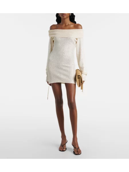 Rochie Bananhot tricotate alb