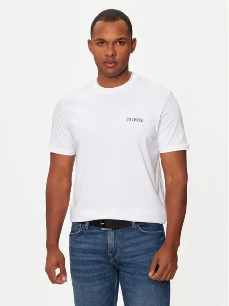 Тениска Guess с принт бяло