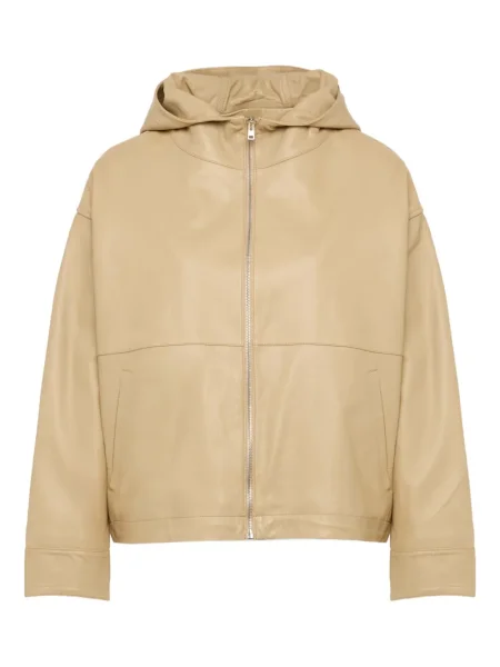 Geanta de piele Yves Salomon cu glugă