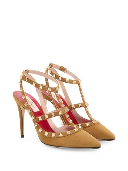 Pantofi cu toc Valentino Garavani din piele de căprioară