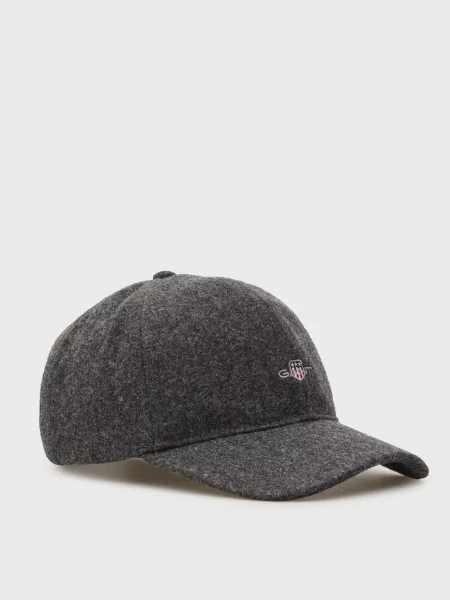 Вовняна кепка Gant сіра